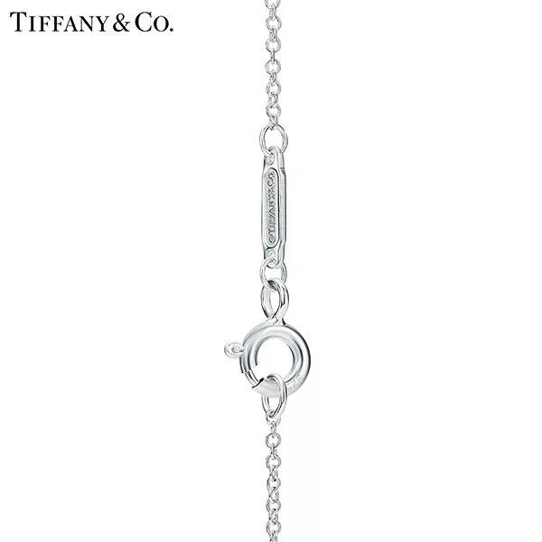 Return To Tiffany™ 系列 蒂芙尼純銀鑲紅色琺瑯Double Heart Tag迷你雙心吊墜項鍊